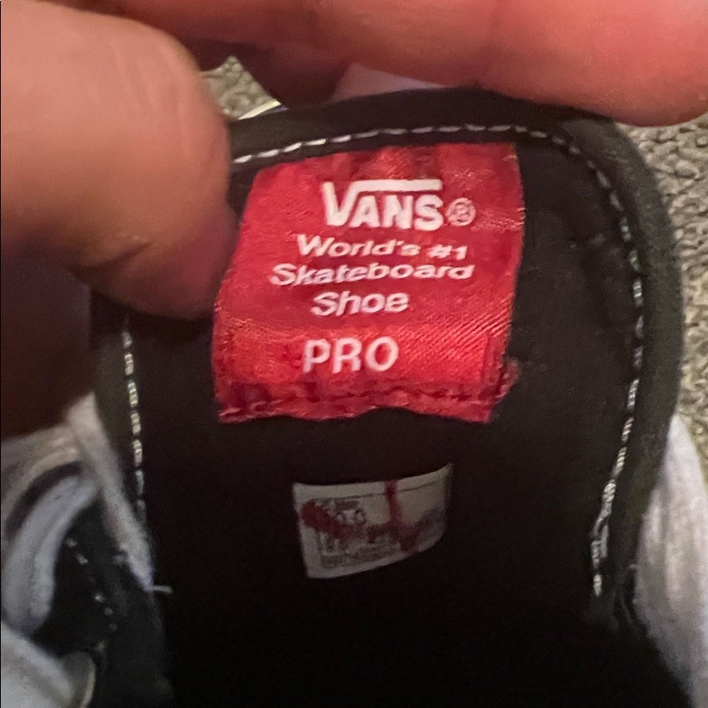 Vans Black and White Old Skool Sneakers - Picture 6 of 7